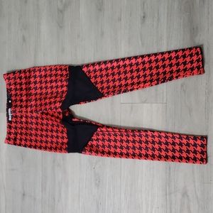 BlackMilk Spartan Red Houndstooth Leggings